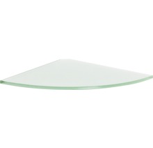 Dolle Glas-Regalboden Corner 250 x 250 x 8 mm satiniert