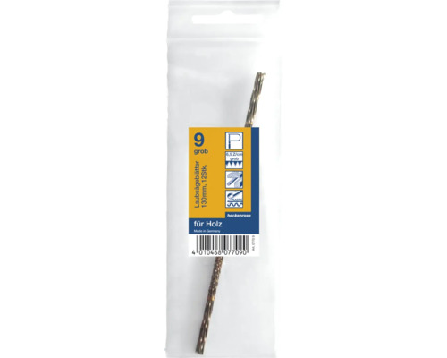 Heckenrose Lames de scie à chantourner en bois 6,5 dents grossières pack de 12 Lames de scie à chantourner 130 millimètres, 12 pièces, pour bois