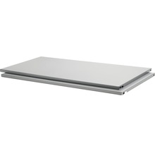 Dolle Stahlfachboden 800 x 350 mm silber 2 Stück