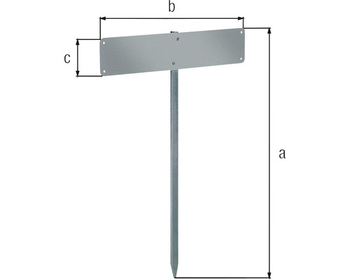 Représentation dimensionnelle d''un panneau de jardin