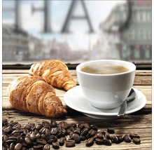 Glasbild Coffee Time IV 30x30 cm