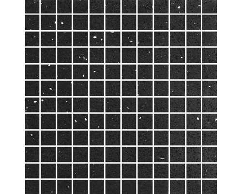 Mosaïque en pierre de Quartz noir 30x30 cm Mosaïque avec pierres carrées