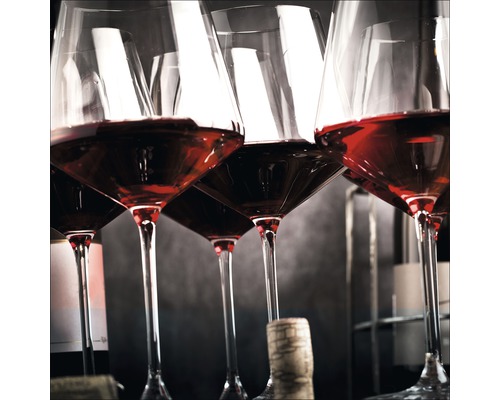 Photo sous verre Red Wine II, 30x30 cm