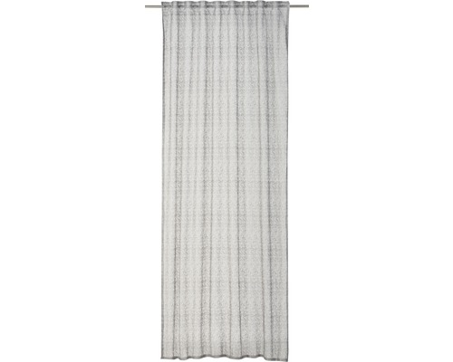 Rideau avec ruban de rideau Charisma Rasch Home gris 140x255 cm