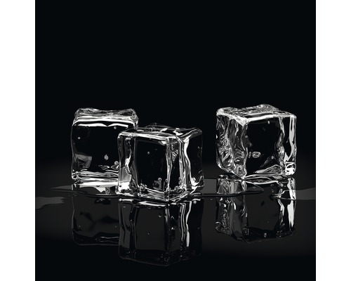 Image sous verre Ice Cube I, 20x20 cm