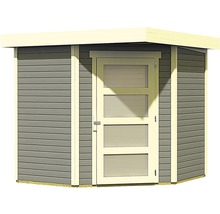 Abri de jardin en bois avec porte et fenêtres