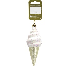 Décoration de sapin de Noël en forme de cornet de glace