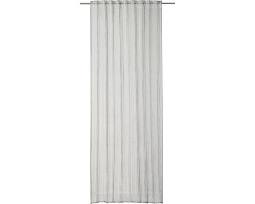 Rideau avec ruban de rideau Crincle Rasch Home gris 140x255 cm