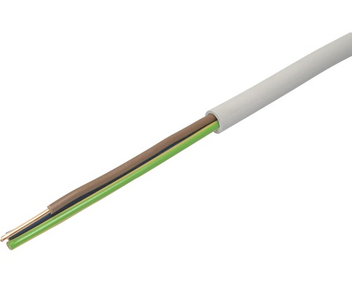 Câble électrique TT FE0 CH-N1Z1-U 3x2,5 mm2 LNPE gris Dca (au mètre)