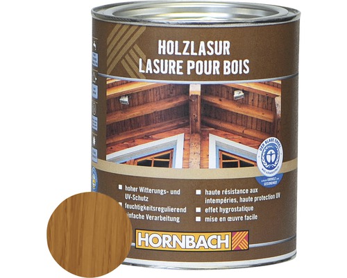 HORNBACH Holzlasur teak 375 ml-0
