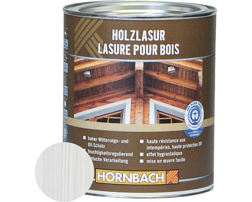 HORNBACH Holzlasur weiss 375 ml