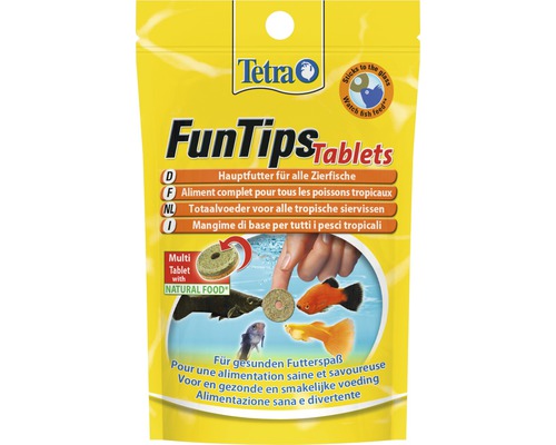Futtertabletten Tetra FunTips Tablets 20 Tabletten Tetra FunTips Tablets Fischfutter Verpackung