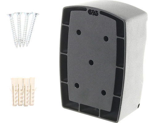 Boîte à clés avec vis et chevilles pour montage mural