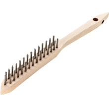 Drahtbürste mit Holzgriff