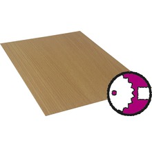 Dünn-MDF Platte buche 3x1220x2440 mm-thumb-0