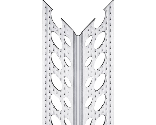 Ossature métallique profilé d'enduit d'angle PROTEKTOR aluminium pour cloison sèche 2500 x 23,5 x 23,5 mm