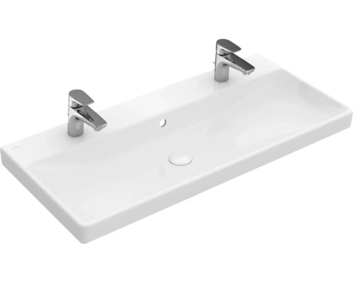 Vasque pour meuble Villeroy & Boch Avento 100 cm blanc avec revêtement 4156A4R1