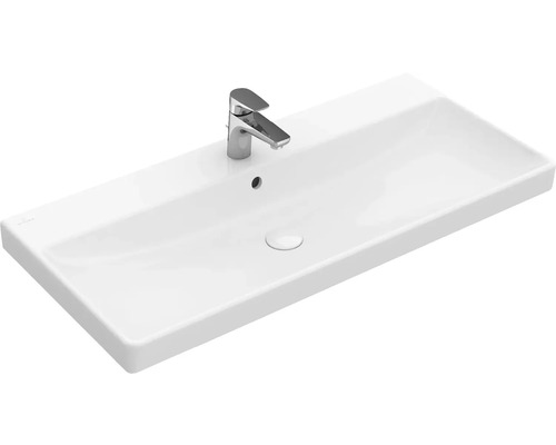 Vasque pour meuble Villeroy & Boch Avento 100 cm blanc avec revêtement 4156A5R1