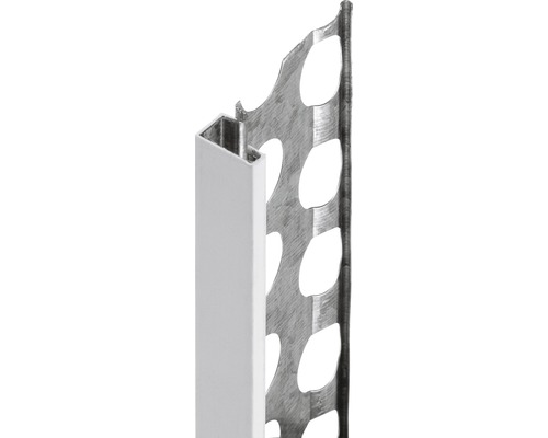 Profilé de finition d'enduit CATNIC acier galvanisé pour une épaisseur d'enduit de 14 mm 250x14x53 mm