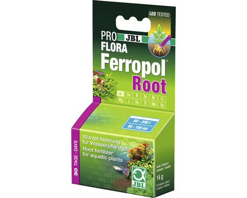 Engrais pour racines JBL Pro Flora Ferropol Root 14 g 30 comprimés JBL ProFlora Ferropol Root Engrais racine pour plantes aquatiques