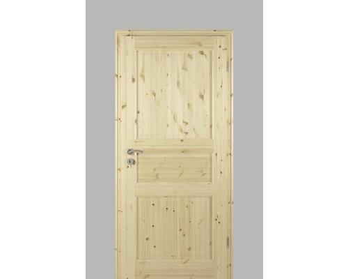 Porte intérieure Pertura Fengur style maison de campagne pin laque 98.5x198.5 cm droite 02/03