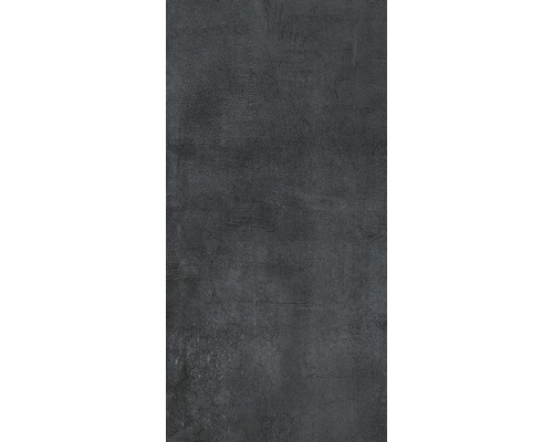 Carrelage pour sol et mur en grès cérame fin Smot anthracite 30x60 cm