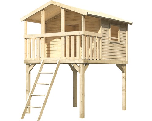 Cabane de jeu en bois avec échelle pour le jardin