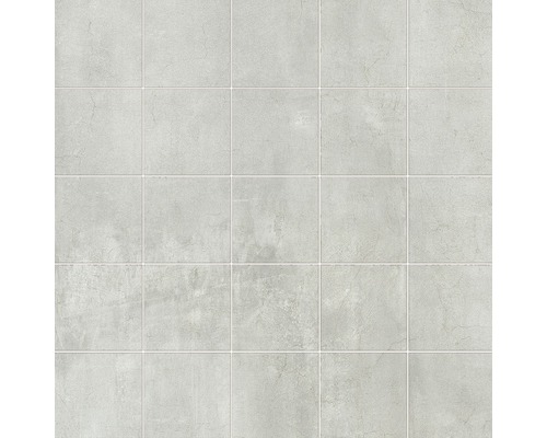 Mosaïque en grès cérame Smot white 30x30 cm