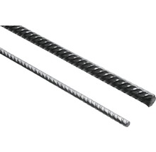 Détail d''une barre d''armature en acier