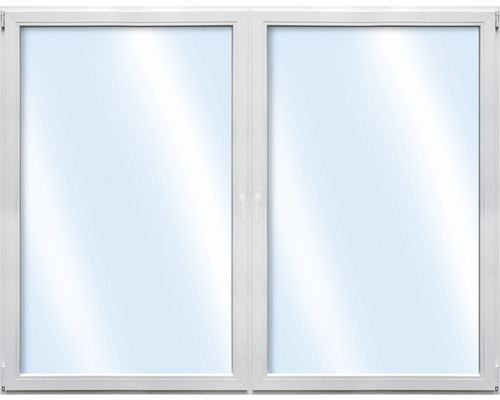 Fenêtre en plastique à 2 vantaux ESG ARON Basic blanc 1100x1600 mm (1/2-1/2)