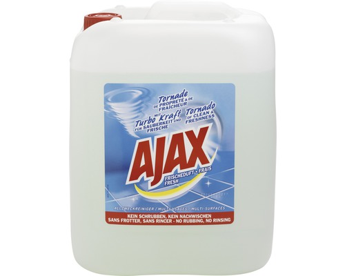 Nettoyant multiusage Ajax parfum fraîcheur 10 L Bidon de nettoyant multi-surfaces Ajax