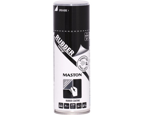 Maston Film à pulvériser RUBBERcomp mat noir 400ml Maston Rubbercomp spray de revêtement en caoutchouc