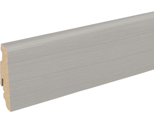 Plinthe SKANDOR Shufflewood gris FOKI193 FU60L 19 x 58 x 2400 mm Plinthe en bois