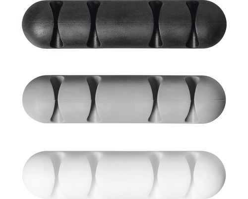 Kit d'attache-câble Multi 3 un. (1 x blanc, 1 x gris, 1 x noir)