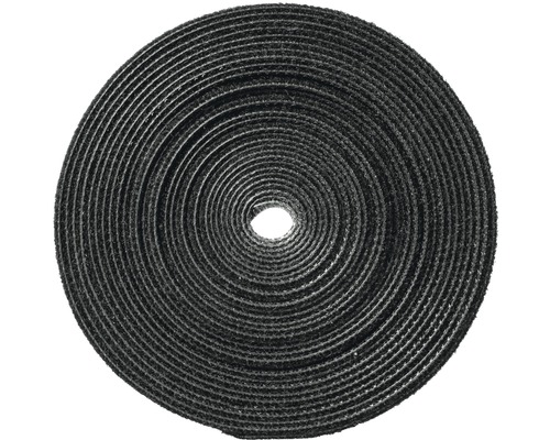 Bande auto-agrippante noire 4 m Bobine de bande velcro pour organisation de câbles