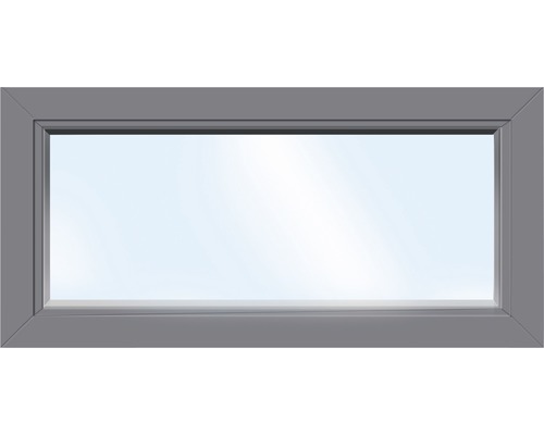 Kunststofffenster Festelement ARON Basic weiss/anthrazit 850x400 mm