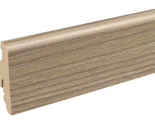 SKANDOR Sockelleiste New York Loft FU60L 19x58x2400 mm Sockelleiste mit Holzdekor