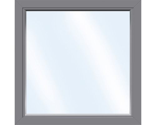 Élément fixe de fenêtre en plastique ARON Basic blanc/anthracite 950x850 mm (non ouvrable)