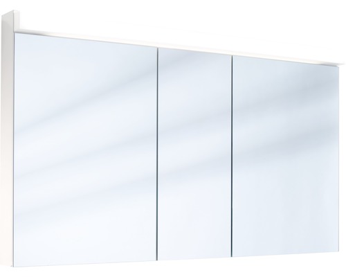 Armoire de toilette Schneider Spiegelschränke LOWLINE 130 cm blanc 3 porte LED