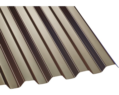 Plaque profilée en polycarbonate trapézoïdale bronze 3500x1045 mm