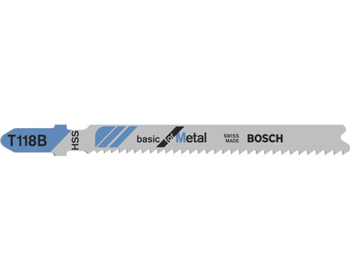 Bosch Lame de scie sauteuse T 118 B pack de 3