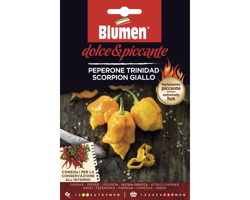 Peperoni Trinidad Scorpion Yellow Gemüsesamen Samen Mauser