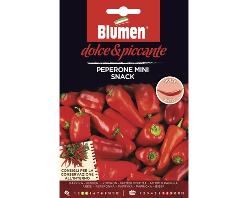 Piment Mini Snack Red semences de légumes Samen Mauser