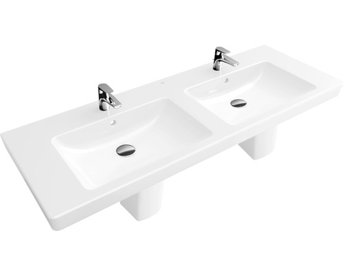 Double vasque avec deux robinets pour la salle de bain
