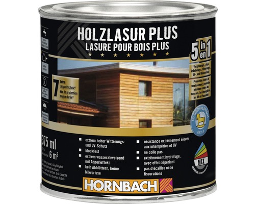 Lasure pour bois Plus en conditionnement de 375 ml pour l''extérieur
