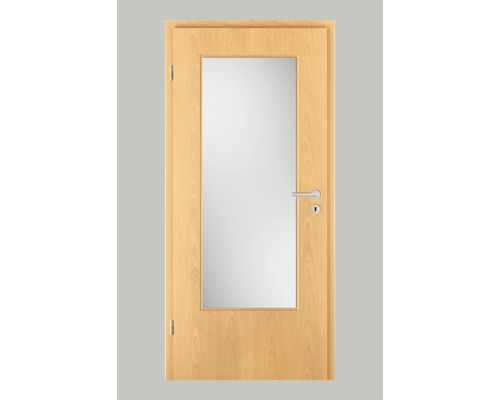 Porte intérieure hêtre top décor 86.0X198.5 cm gauche LA-G3 (sans vitrage)