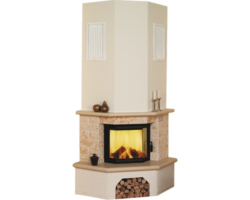 Module de poêle Hark Vermont en marbre classico-beige 8 kW