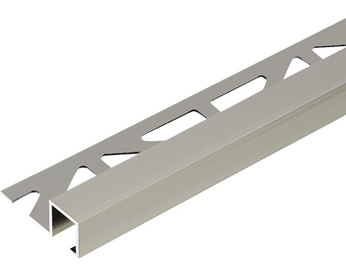 Profilé de finition Dural Squareline 10 mm longueur 250 cm, aluminium titane