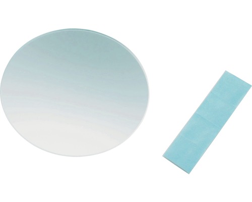 Runder Spiegel mit Klebestreifen