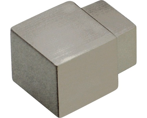 Angle extérieur Dural Squareline aluminium titane à haute brillance 10 mm lot de 2